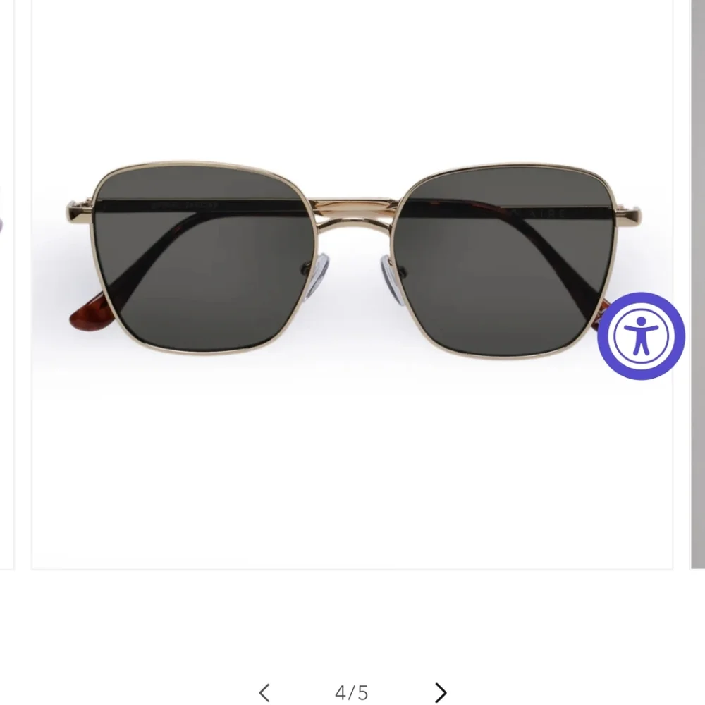 NEW Aire Sunglasses Spiral Gold $40